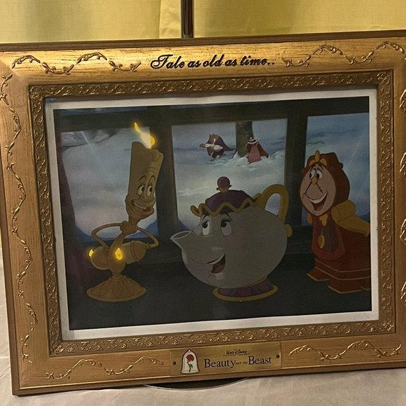 Disney Beauty and the Beast Lithographs 1992 in Tale as Old as Time Frames - Picture 3 of 10